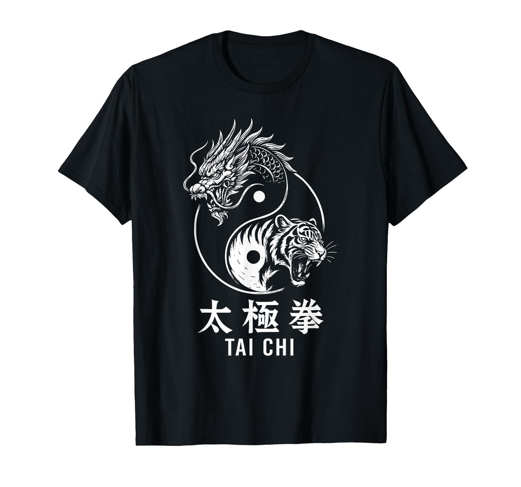 Yin Yang Tiger Dragon Tai Chi Chuan T-Shirt - Aesthetic Graphic Men Women - T-Shirt, Sweatshirt, Hoodie