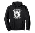 Motorcycle Club Born To Run Biker Rider Hoodie - Graphic Print for Adults - T-Shirt, Sweatshirt, Hoodie