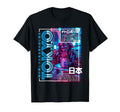 Tokyo City 80S Synthwave Samurai Japan T-Shirt - Custom Art Print Unisex - T-Shirt, Sweatshirt, Hoodie