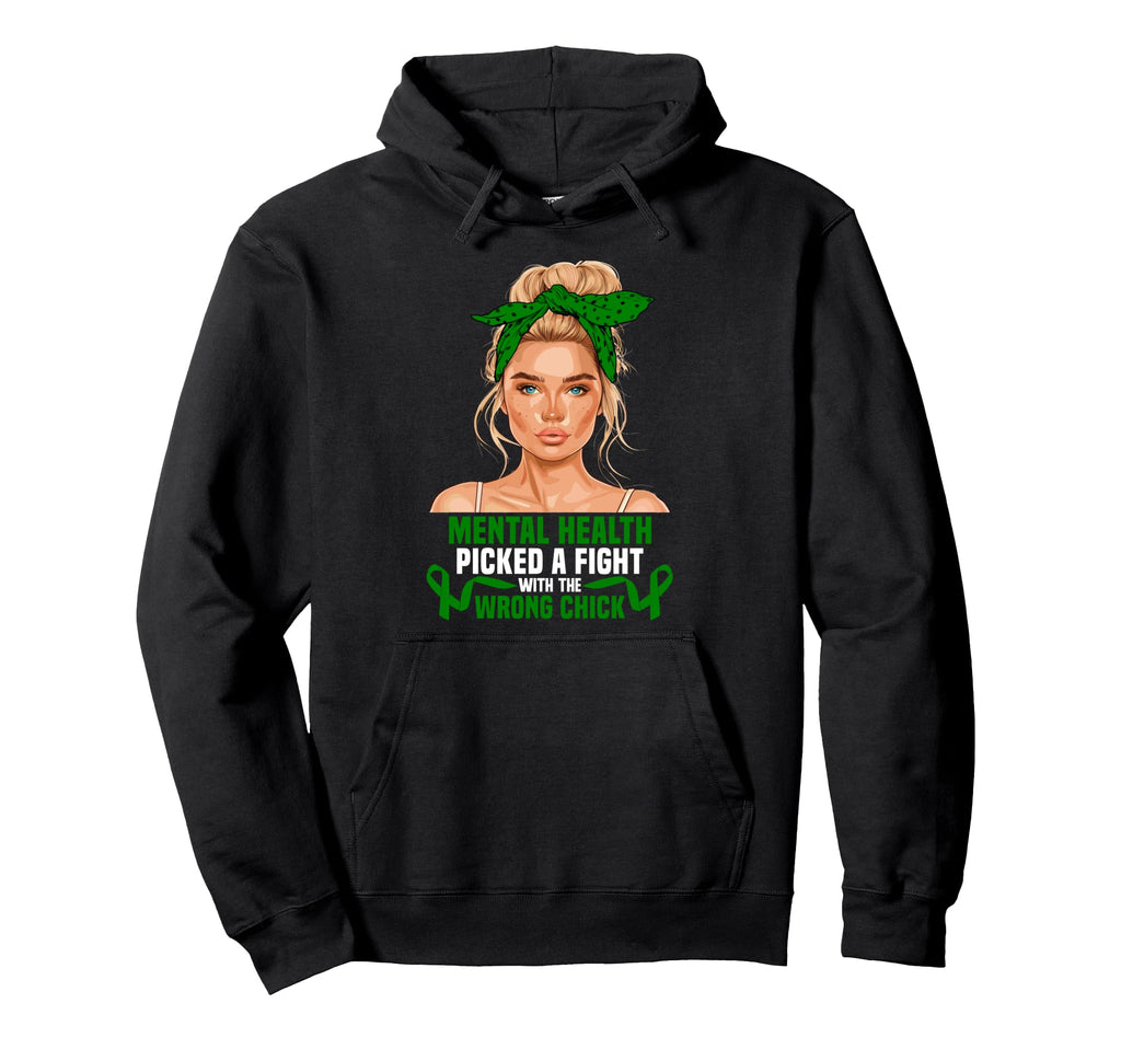 Mental Health Awareness Month Fighter Hoodie - Trendy Graphic Unisex - T-Shirt, Sweatshirt, Hoodie
