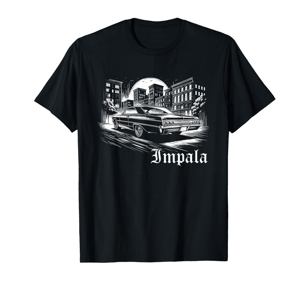 Old School Impala Muscle Car Hot Rod Car T-Shirt - Streetwear Style Unisex - T-Shirt, Sweatshirt, Hoodie