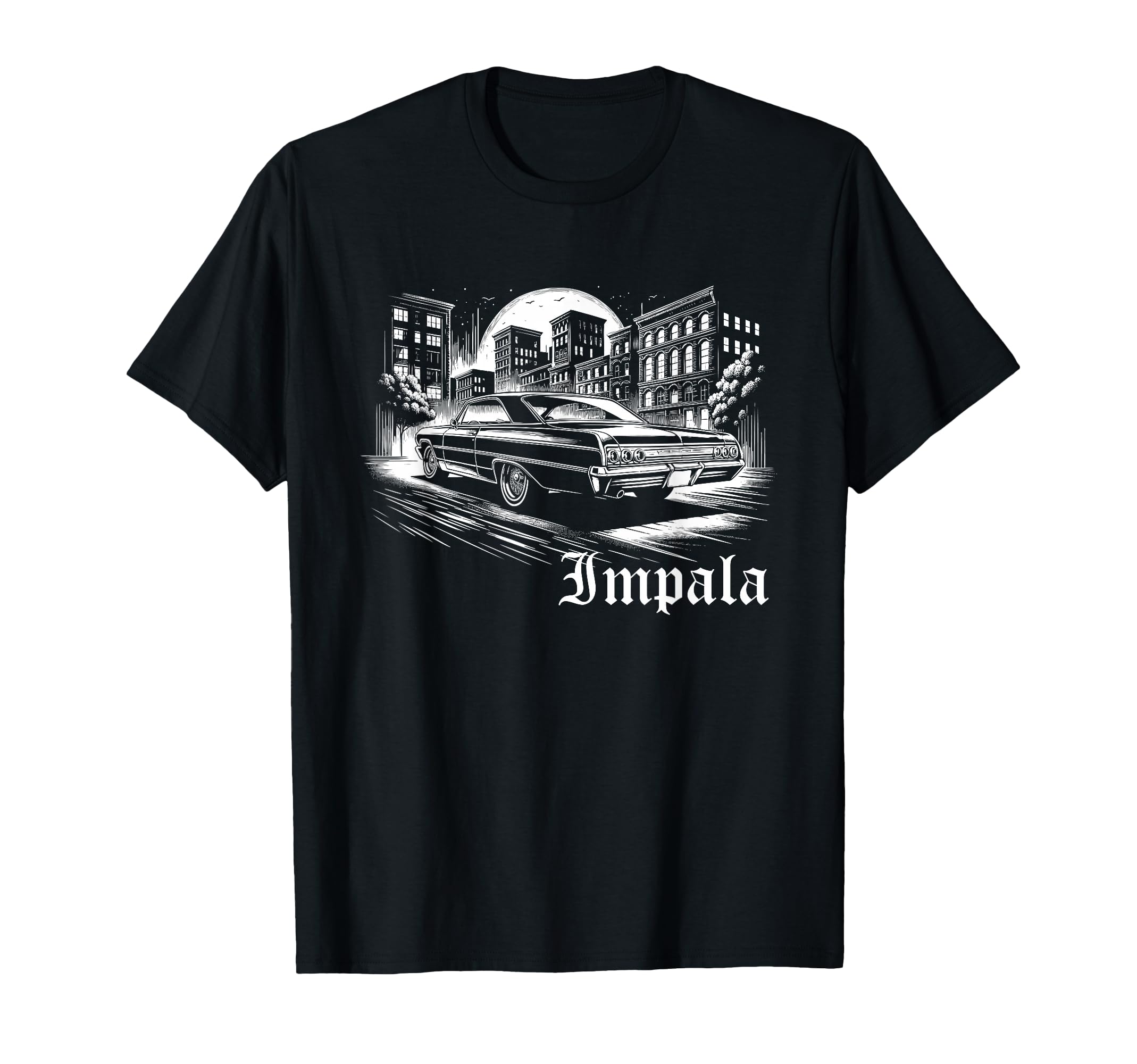 Old School Impala Muscle Car Hot Rod Car T-Shirt - Streetwear Style Unisex - T-Shirt, Sweatshirt, Hoodie