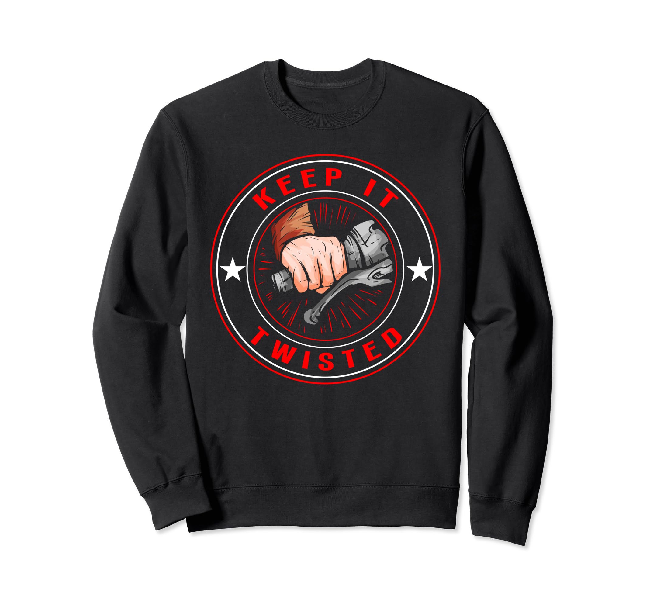 Keep It Twisted Motorcycle Sweatshirt - Graphic Print for Adults - T-Shirt, Sweatshirt, Hoodie