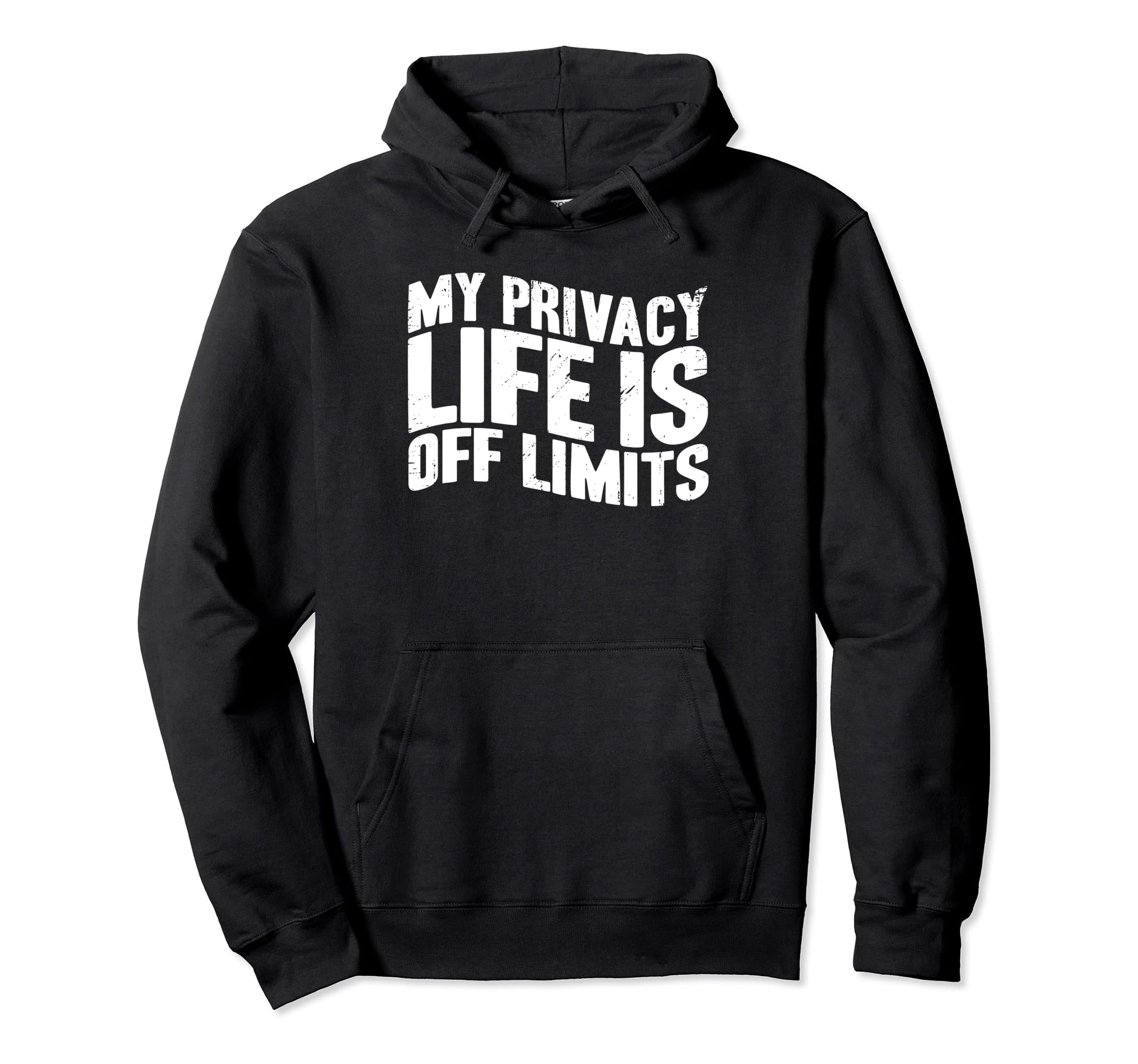 Antisocial My Private Life Is Off Hoodie - Fun Novelty Design for Adults - T-Shirt, Sweatshirt, Hoodie