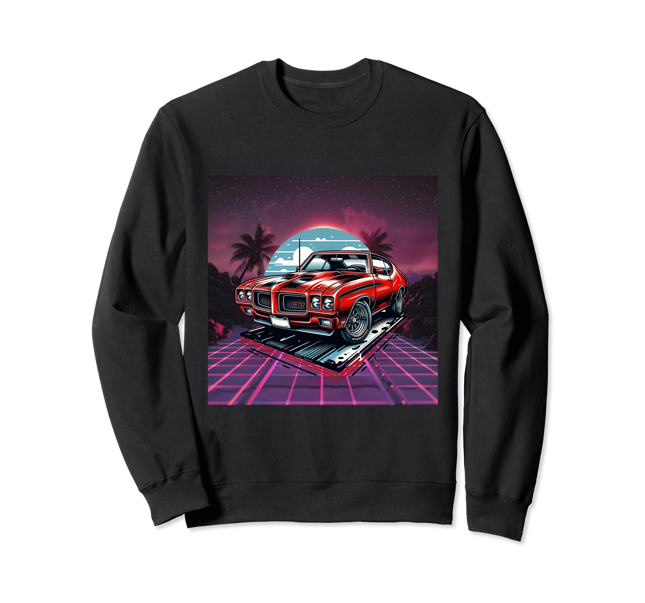 Retrowave Synthwave Aesthetic Sweatshirt - Aesthetic Graphic for Adults - T-Shirt, Sweatshirt, Hoodie
