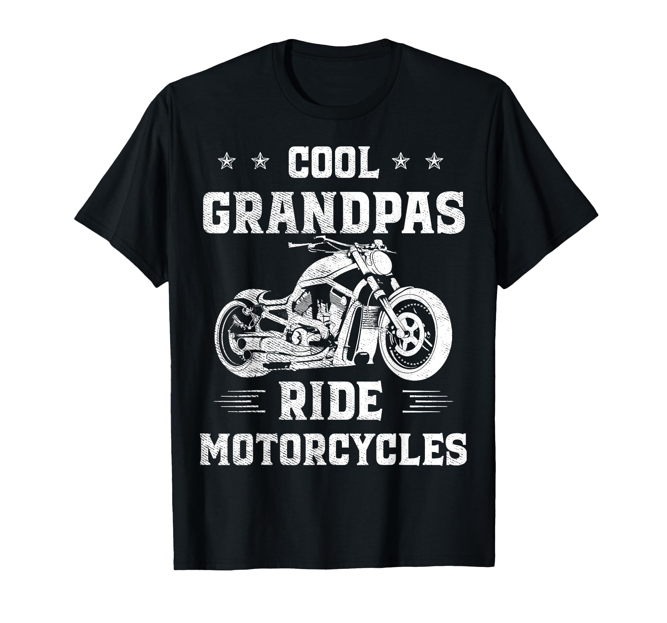 Grandpas Ride Motorcycles Biker T-Shirt - Trendy Graphic for Adults - T-Shirt, Sweatshirt, Hoodie