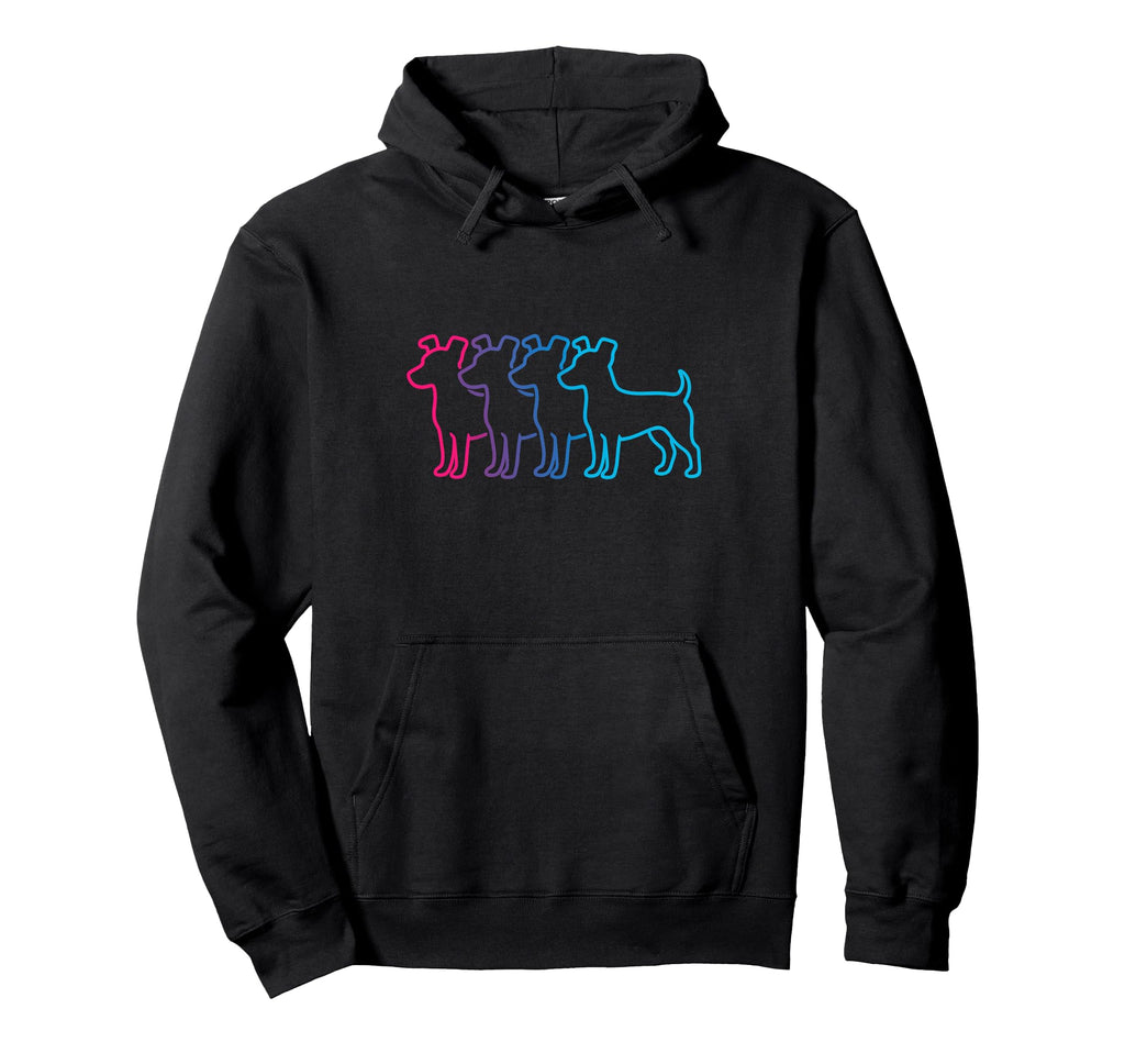 Jack Russell Terrier Silhouette Hoodie - Minimalist Print for Adults - T-Shirt, Sweatshirt, Hoodie