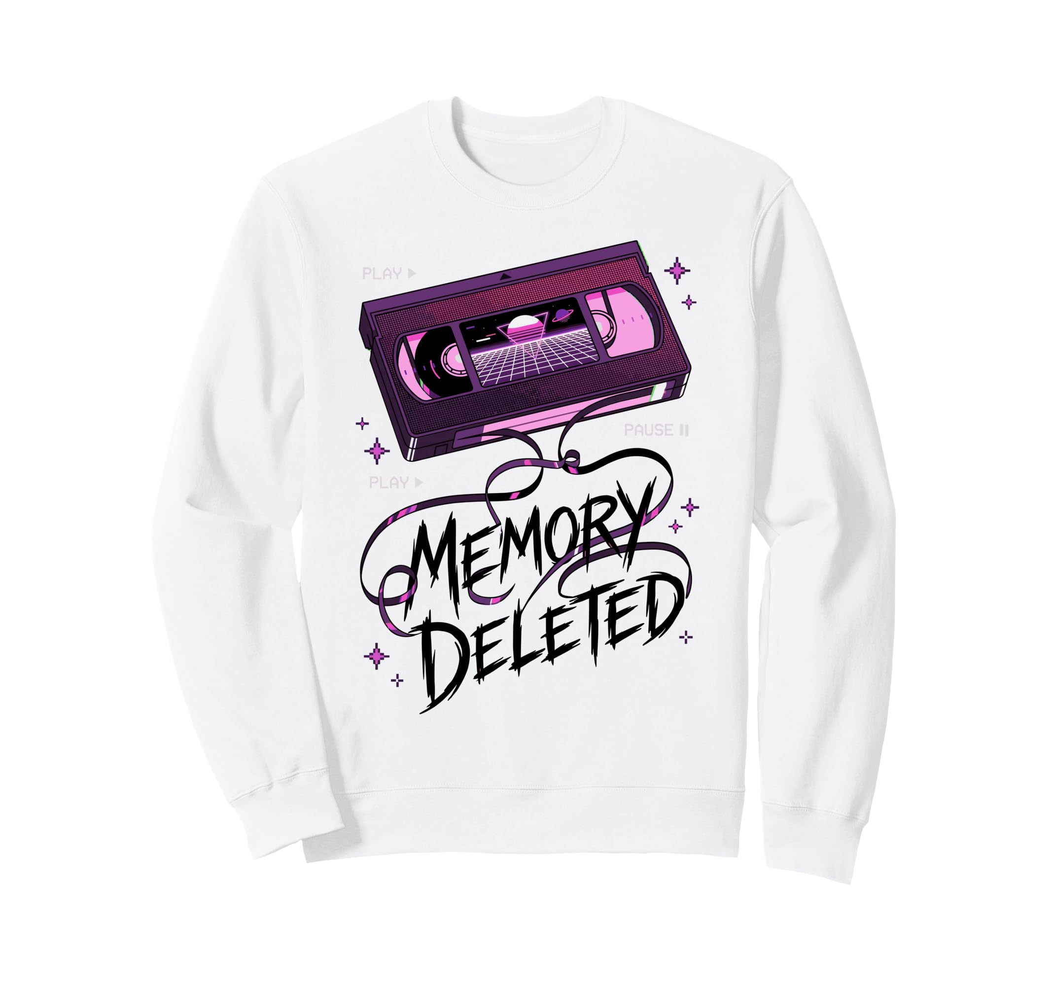 Memory Deleted Funny Cassette Tape Sweatshirt - Unique Graphic Unisex - T-Shirt, Sweatshirt, Hoodie