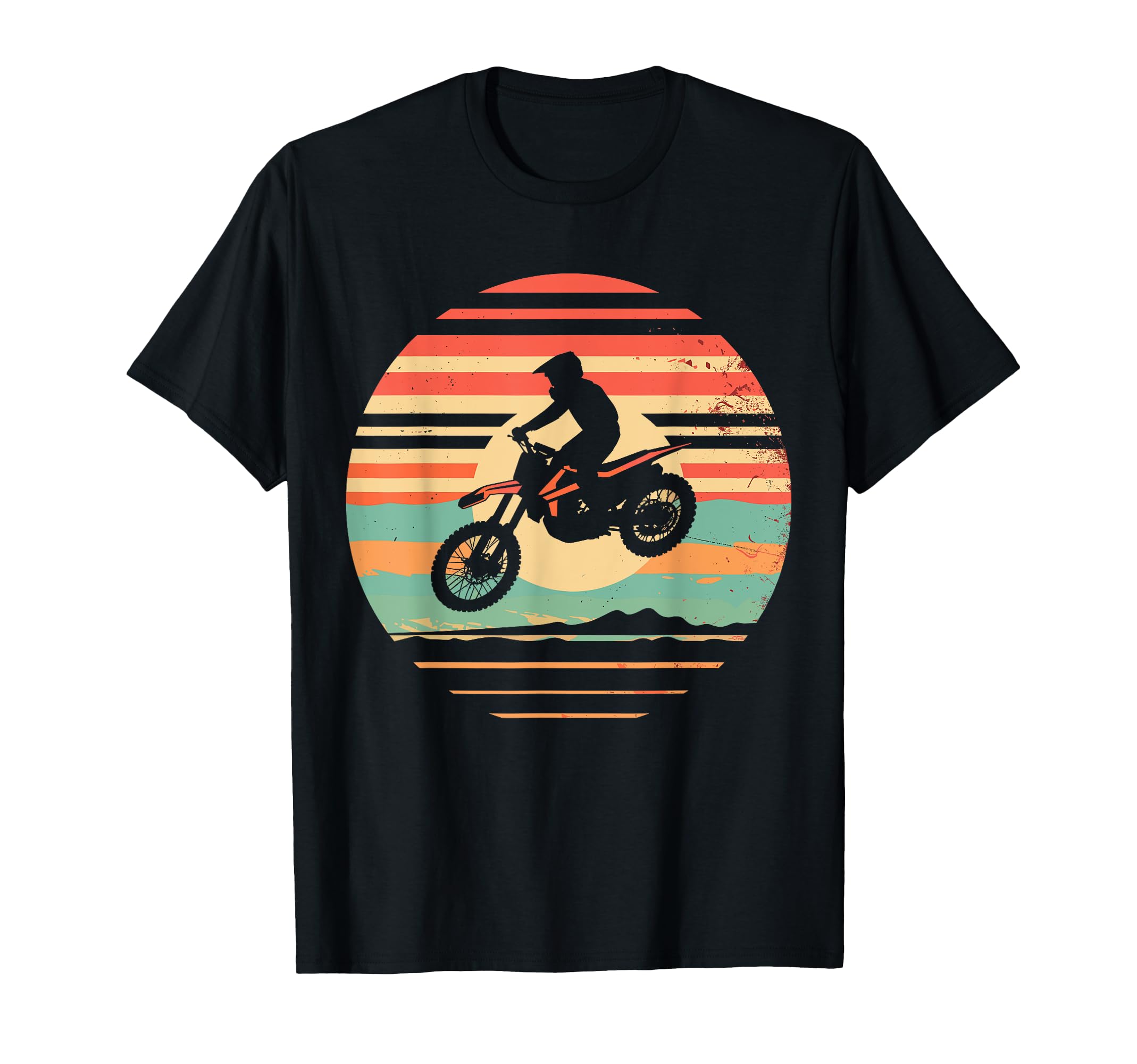 Bike Dirtbike Dirt Rider Motocross T-Shirt - Custom Art Print Men Women - T-Shirt, Sweatshirt, Hoodie