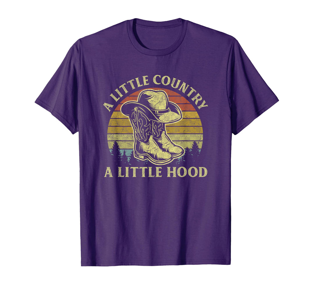 Little Country Little Hood Cowboy Hat T-Shirt - Streetwear Style Men Women - T-Shirt, Sweatshirt, Hoodie