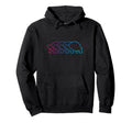 Tortoise Silhouette Synthwave Aesthetic Hoodie - Aesthetic Graphic Unisex - T-Shirt, Sweatshirt, Hoodie
