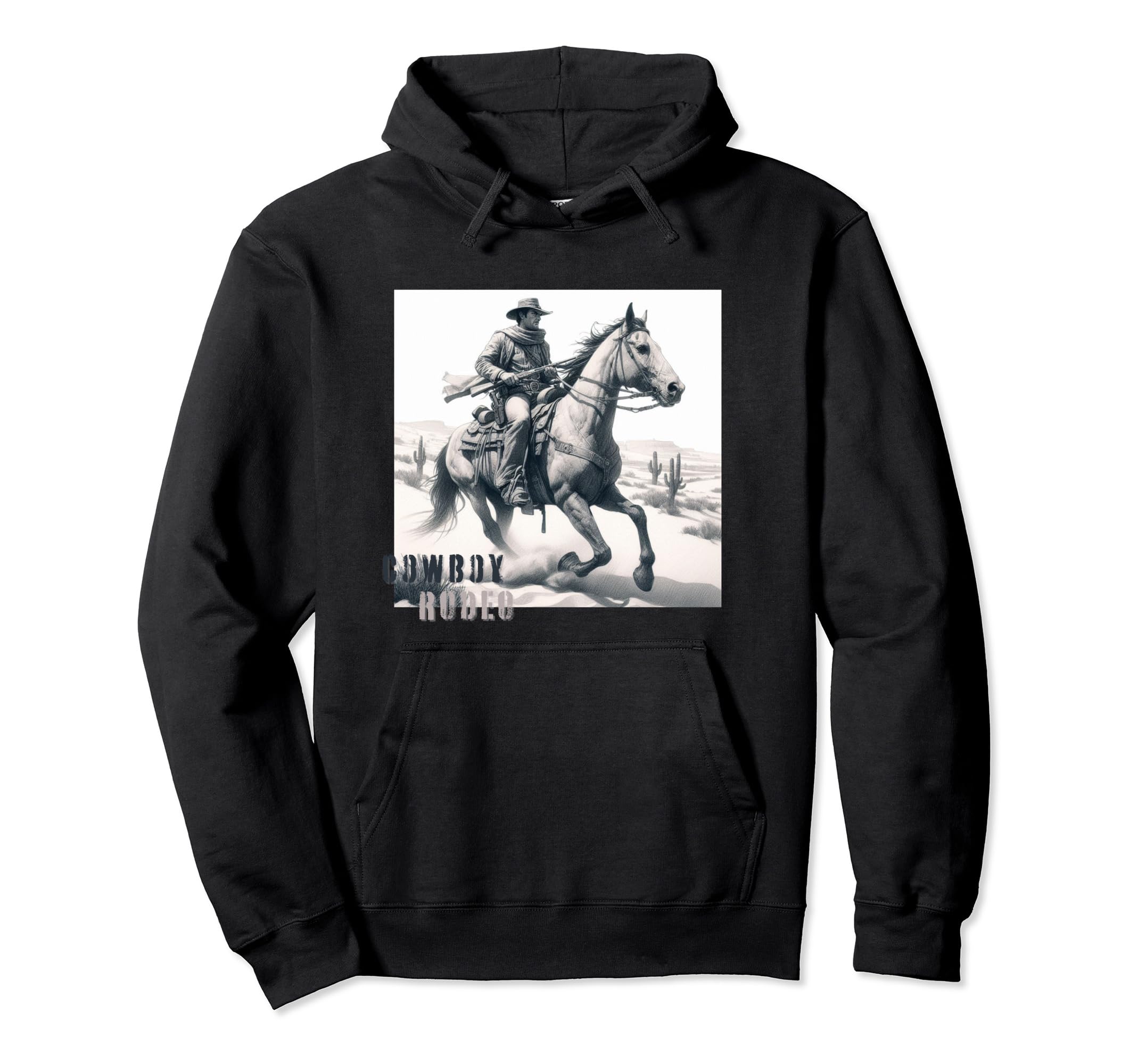 Western Cowboy Western Rodeo Hoodie - Streetwear Style Men Women - T-Shirt, Sweatshirt, Hoodie