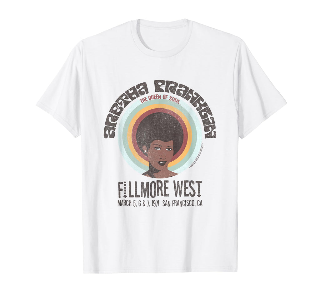 Aretha Franklin Fillmore West T-Shirt - Unique Graphic Men Women - T-Shirt, Sweatshirt, Hoodie