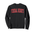 Federal Heights Co Distressed Red Sweatshirt - Aesthetic Graphic Men Women - T-Shirt, Sweatshirt, Hoodie