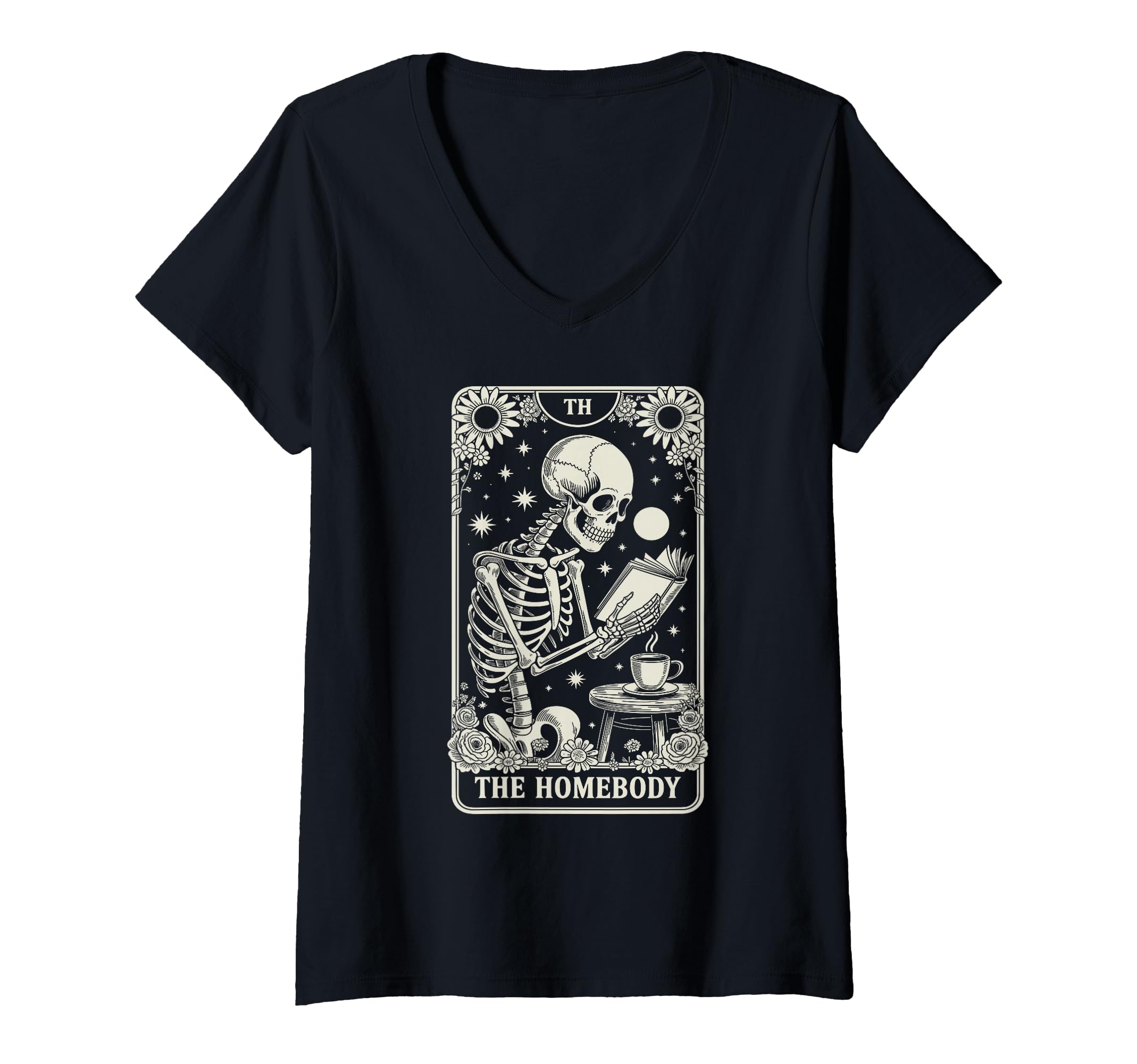 Womens Homebody Tarot Indoorsy T-Shirt - Fun Novelty Design for Adults - T-Shirt, Sweatshirt, Hoodie