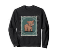Bear Postage Stamp Animal Sweatshirt - Casual Everyday Wear for Adults - T-Shirt, Sweatshirt, Hoodie