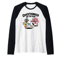 Overthinker Run Duck Raglan Baseball T-Shirt - Unique Graphic Unisex - T-Shirt, Sweatshirt, Hoodie