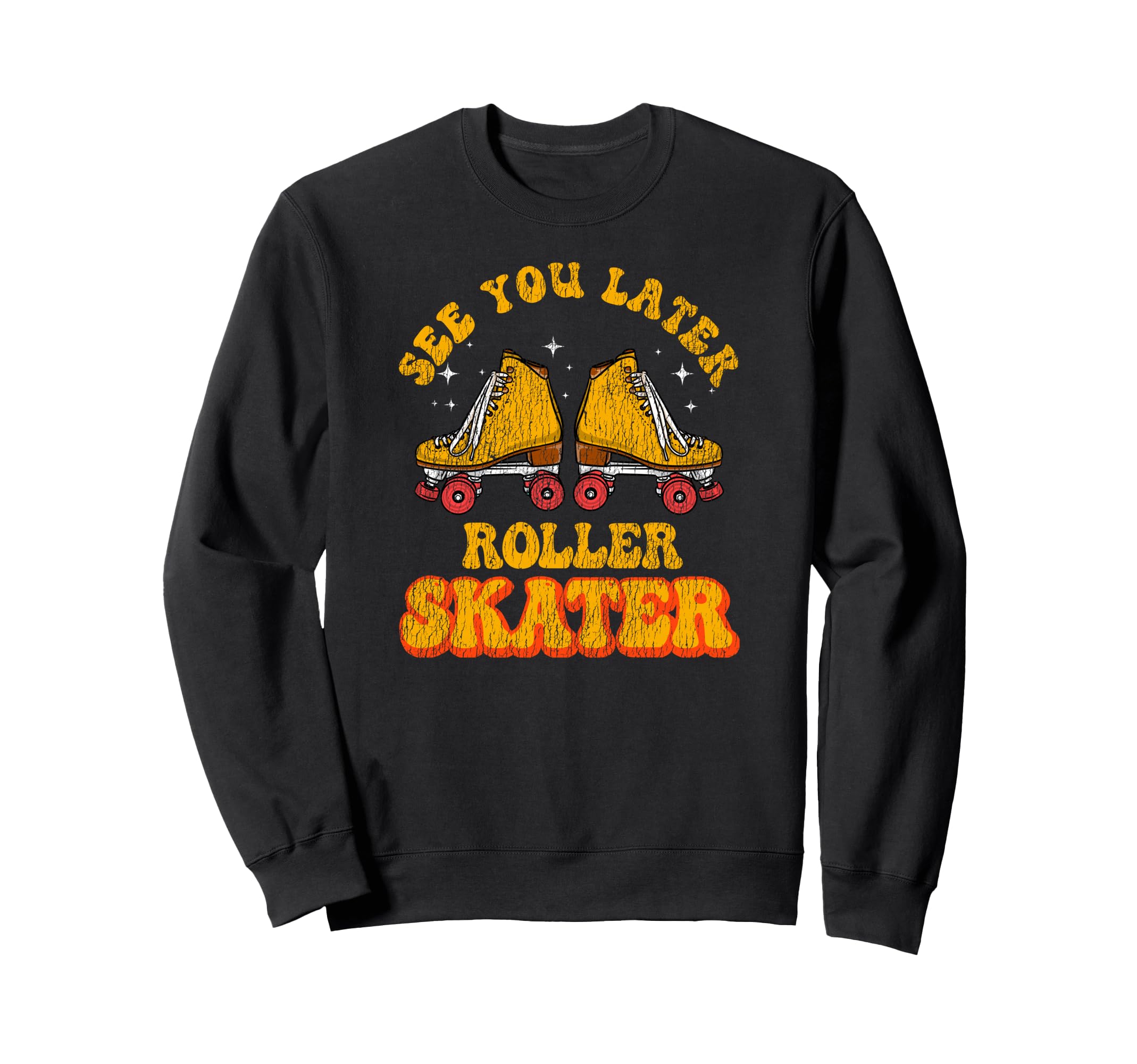 Roller Skating Skate 1970S Sweatshirt - Trendy Graphic Unisex - T-Shirt, Sweatshirt, Hoodie