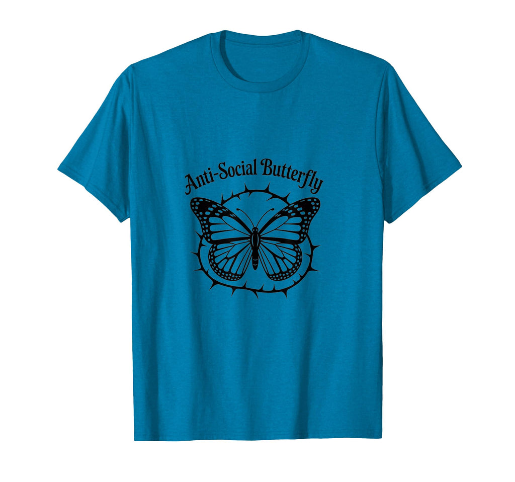 Antisocial Butterfly Aesthetic Gothic T-Shirt - Unique Graphic Men Women - T-Shirt, Sweatshirt, Hoodie