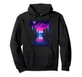 Vaporwave Cityscape 80S Synthwave 13 Hoodie - Trendy Graphic Men Women - T-Shirt, Sweatshirt, Hoodie