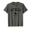 West Sullivan Missouri Mo Athletic T-Shirt - Custom Art Print for Adults - T-Shirt, Sweatshirt, Hoodie