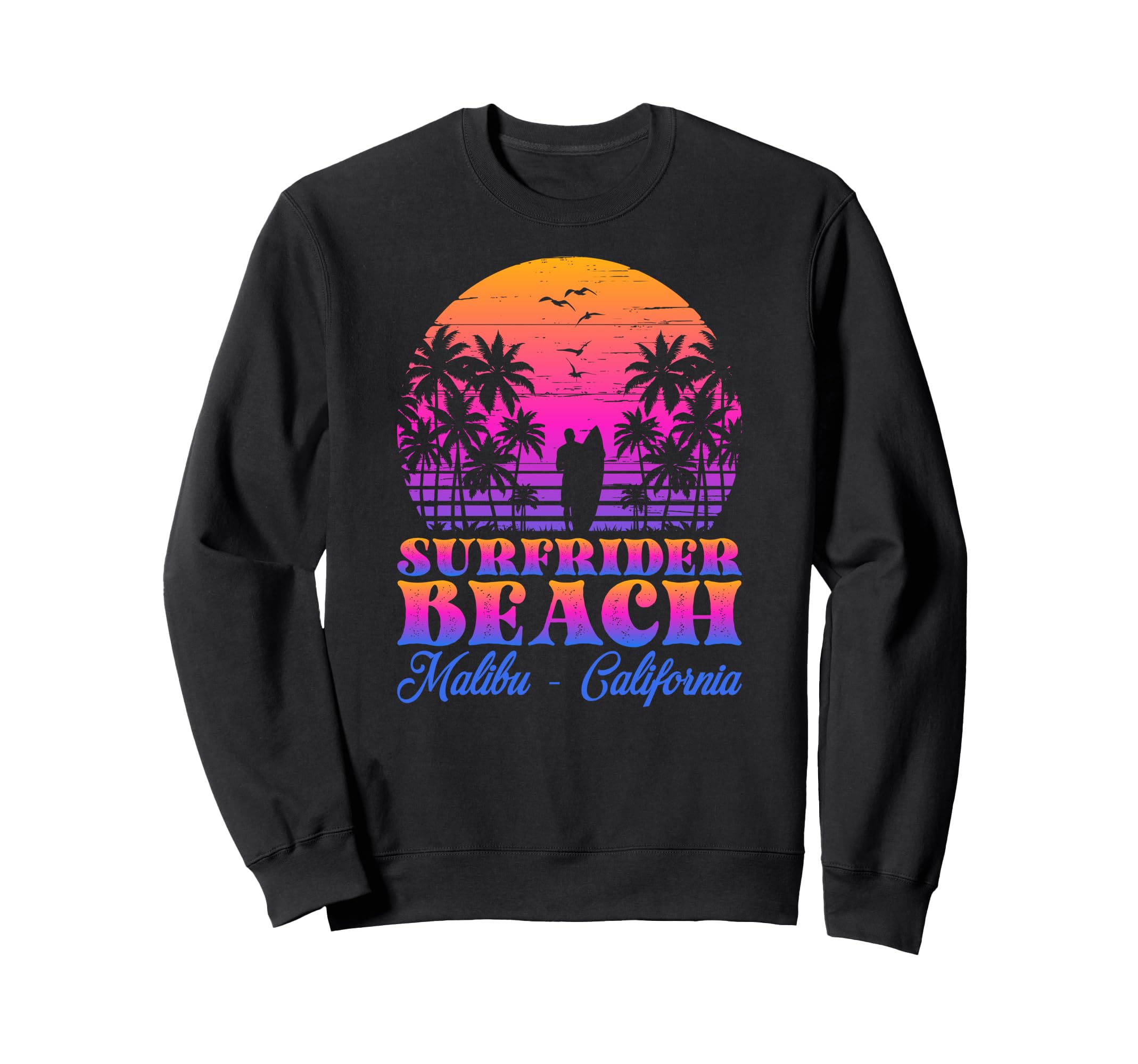 Waves Sunsets Surfrider Beach Sweatshirt - Streetwear Style Men Women - T-Shirt, Sweatshirt, Hoodie