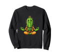 Meditation Cactus Yoga Pose Sweatshirt - Minimalist Print for Adults - T-Shirt, Sweatshirt, Hoodie