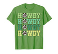 Howdy Shamrock Cow Pattern St Patricks Day T-Shirt - Graphic Print Unisex - T-Shirt, Sweatshirt, Hoodie