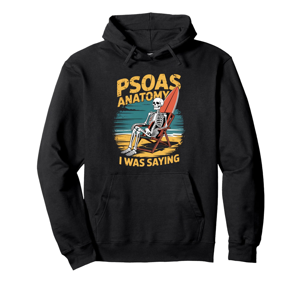 Funny Skeleton Beach I Was Hoodie - Minimalist Print Men Women - T-Shirt, Sweatshirt, Hoodie