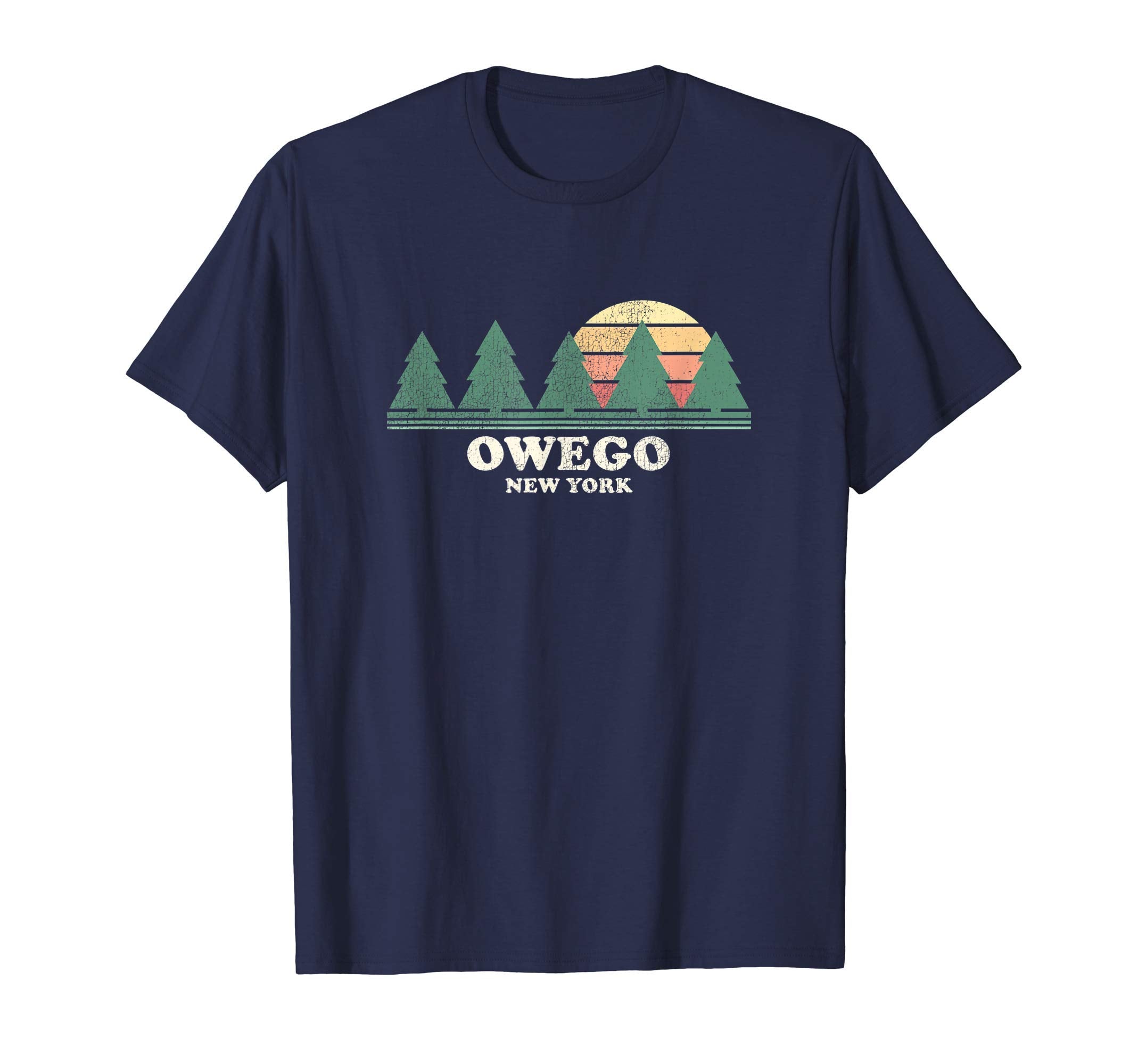 Owego Ny Throwback 70S T-Shirt - Trendy Graphic for Adults - T-Shirt, Sweatshirt, Hoodie