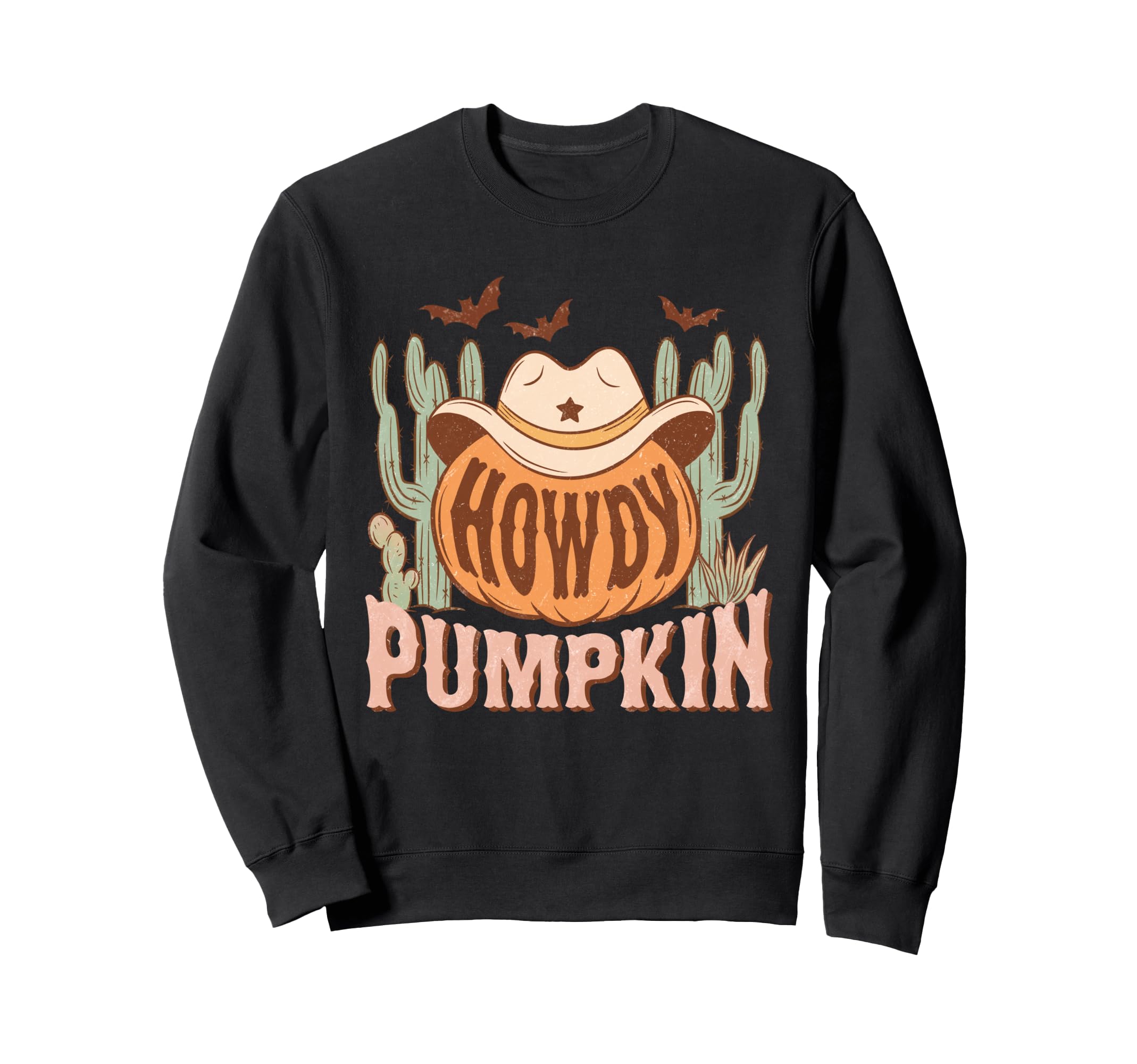 Western Ghost Halloween Howdy Boos Sweatshirt - Graphic Print for Adults - T-Shirt, Sweatshirt, Hoodie