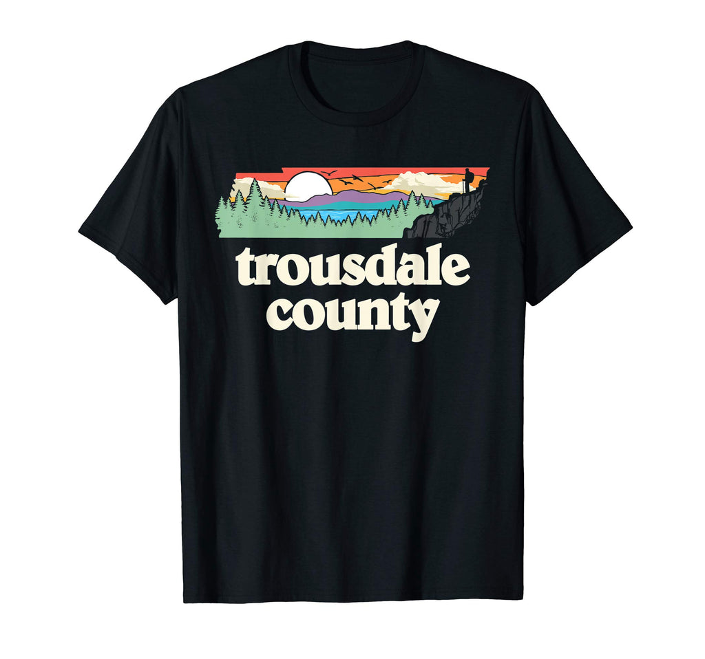 Trousdale County Tennessee Outdoors T-Shirt - Minimalist Print for Adults - T-Shirt, Sweatshirt, Hoodie