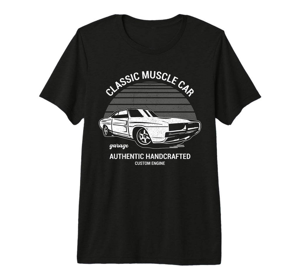 Old Garage Cars Lover Enthusiast Car Guys T-Shirt - Graphic Print Unisex - T-Shirt, Sweatshirt, Hoodie