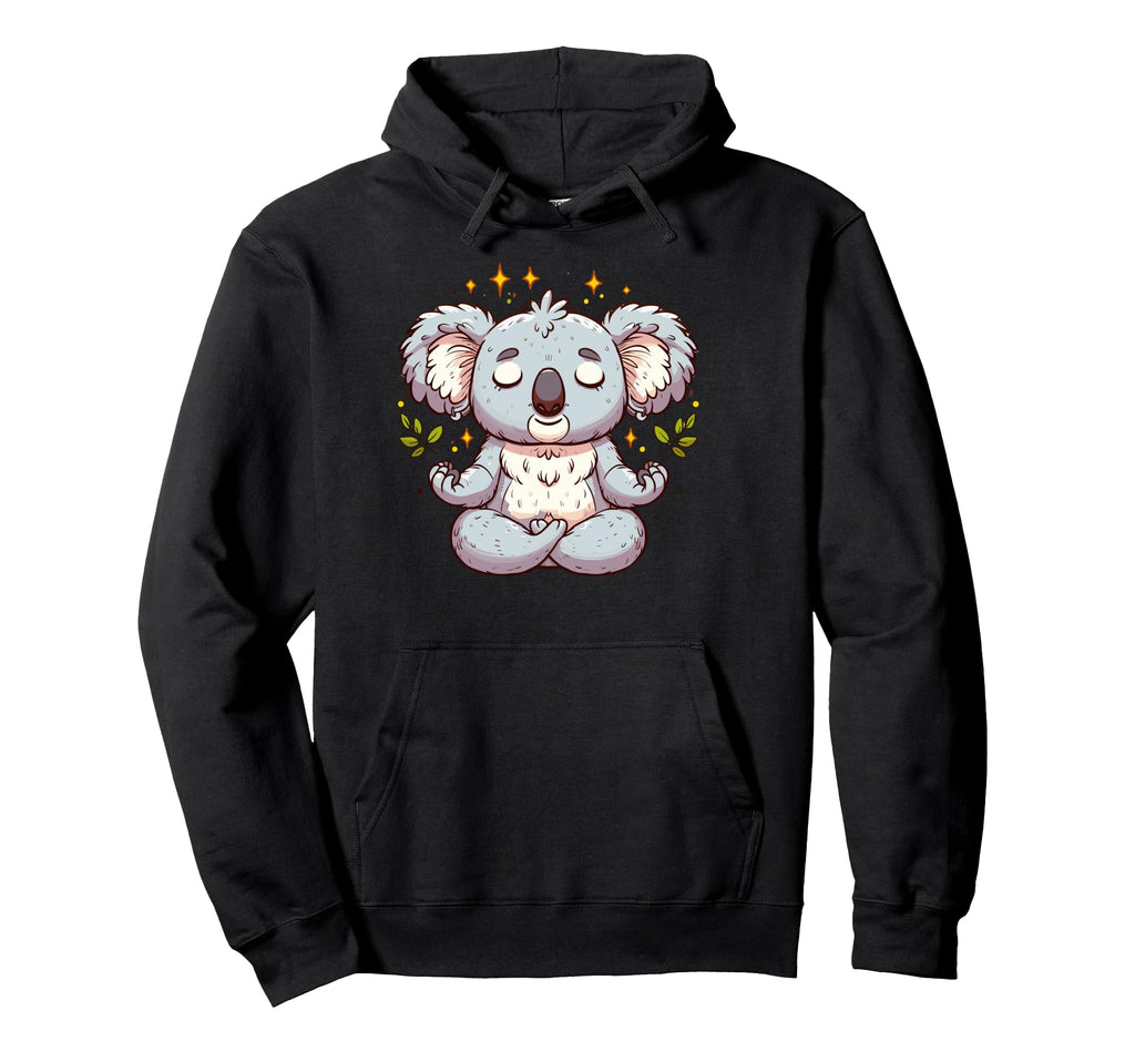 Meditation Koala Yoga Pose Relaxing Animal Hoodie - Minimalist Print Unisex - T-Shirt, Sweatshirt, Hoodie