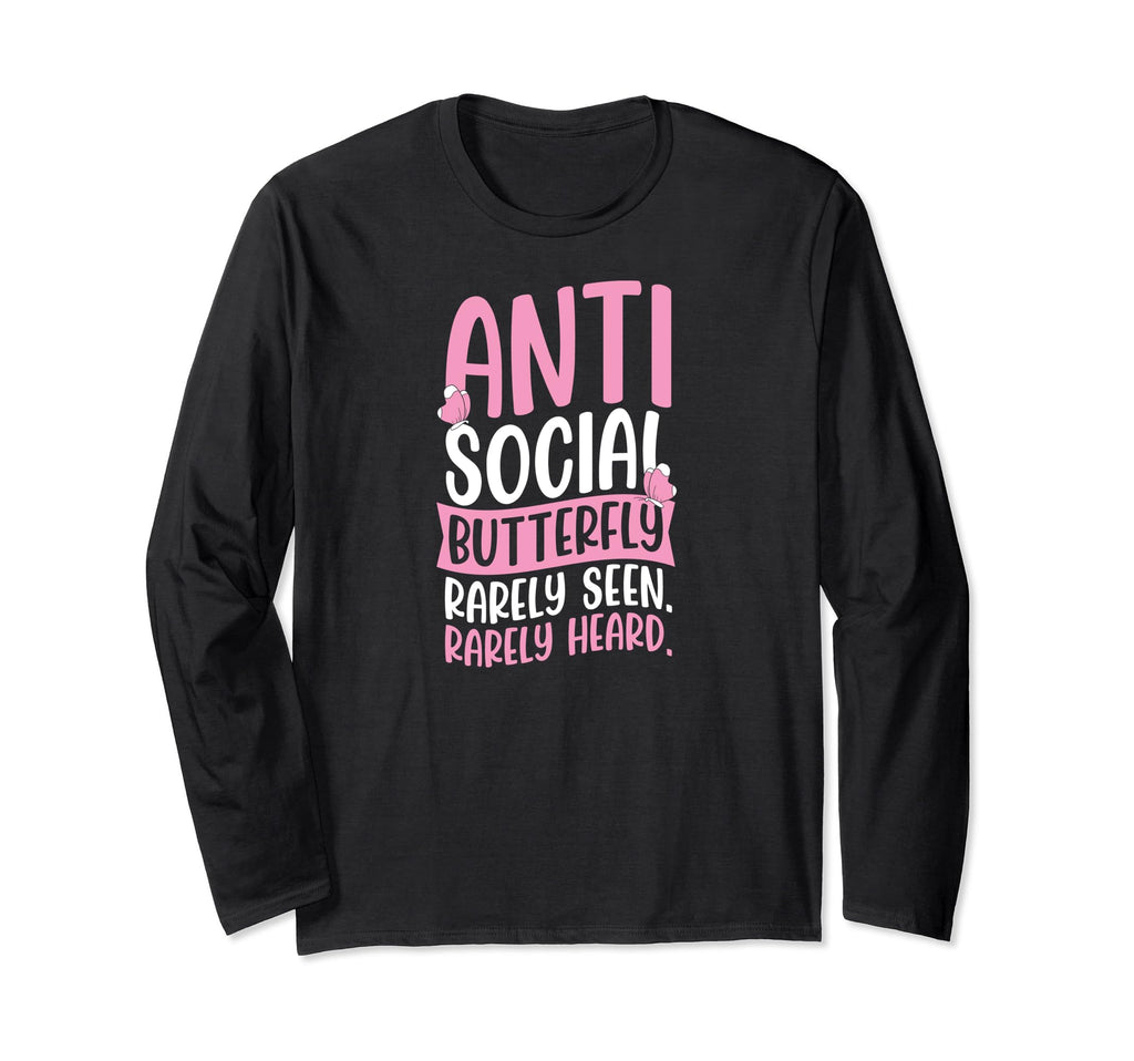 Antisocial Butterfly Rarely Seen T-Shirt - Aesthetic Graphic Men Women - T-Shirt, Sweatshirt, Hoodie