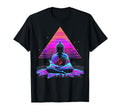 Synthwave Buddha Cyberpunk 80S Sci T-Shirt - Casual Everyday Wear Unisex - T-Shirt, Sweatshirt, Hoodie