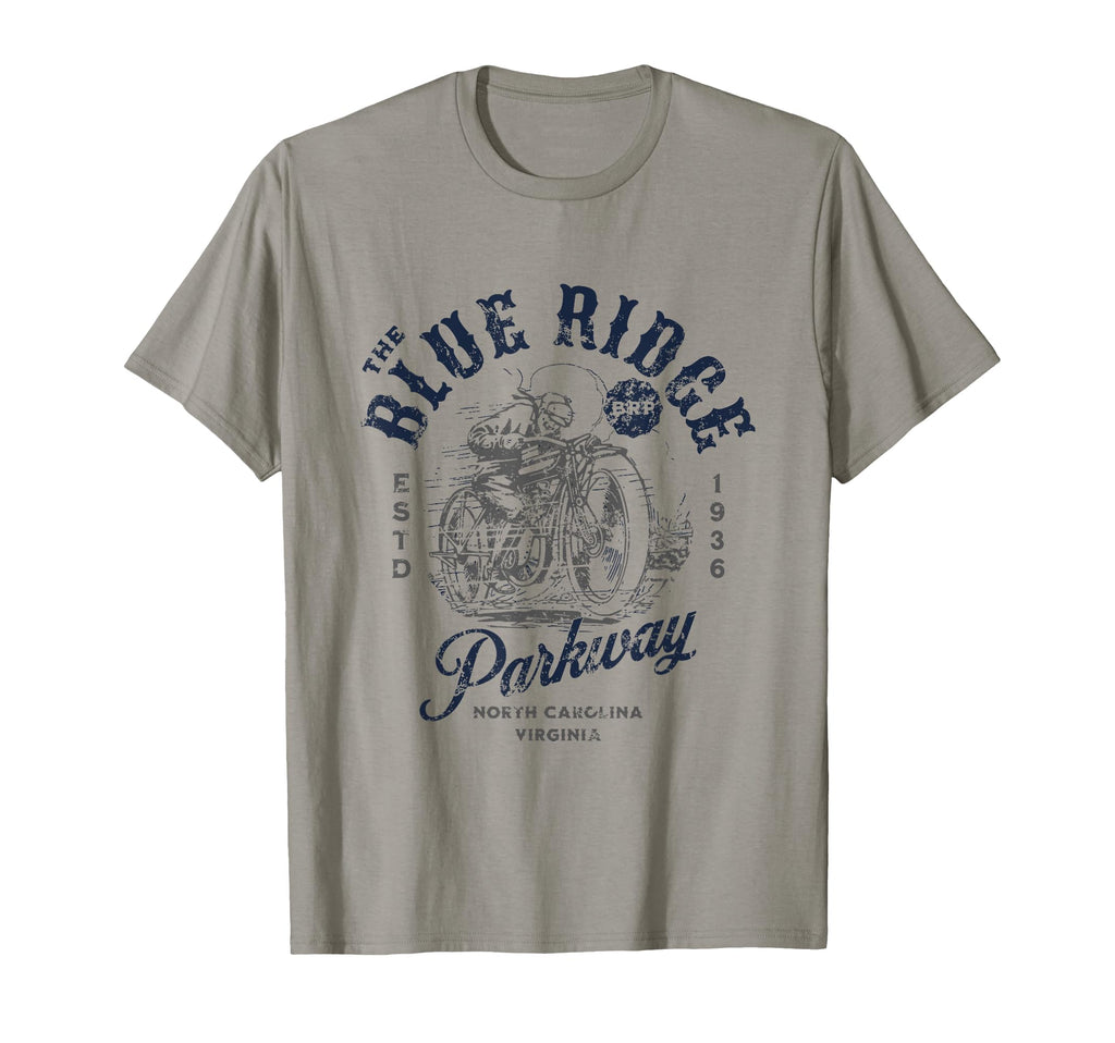Blue Ridge Parkway Brp Motorcycle T-Shirt - Custom Art Print Unisex - T-Shirt, Sweatshirt, Hoodie