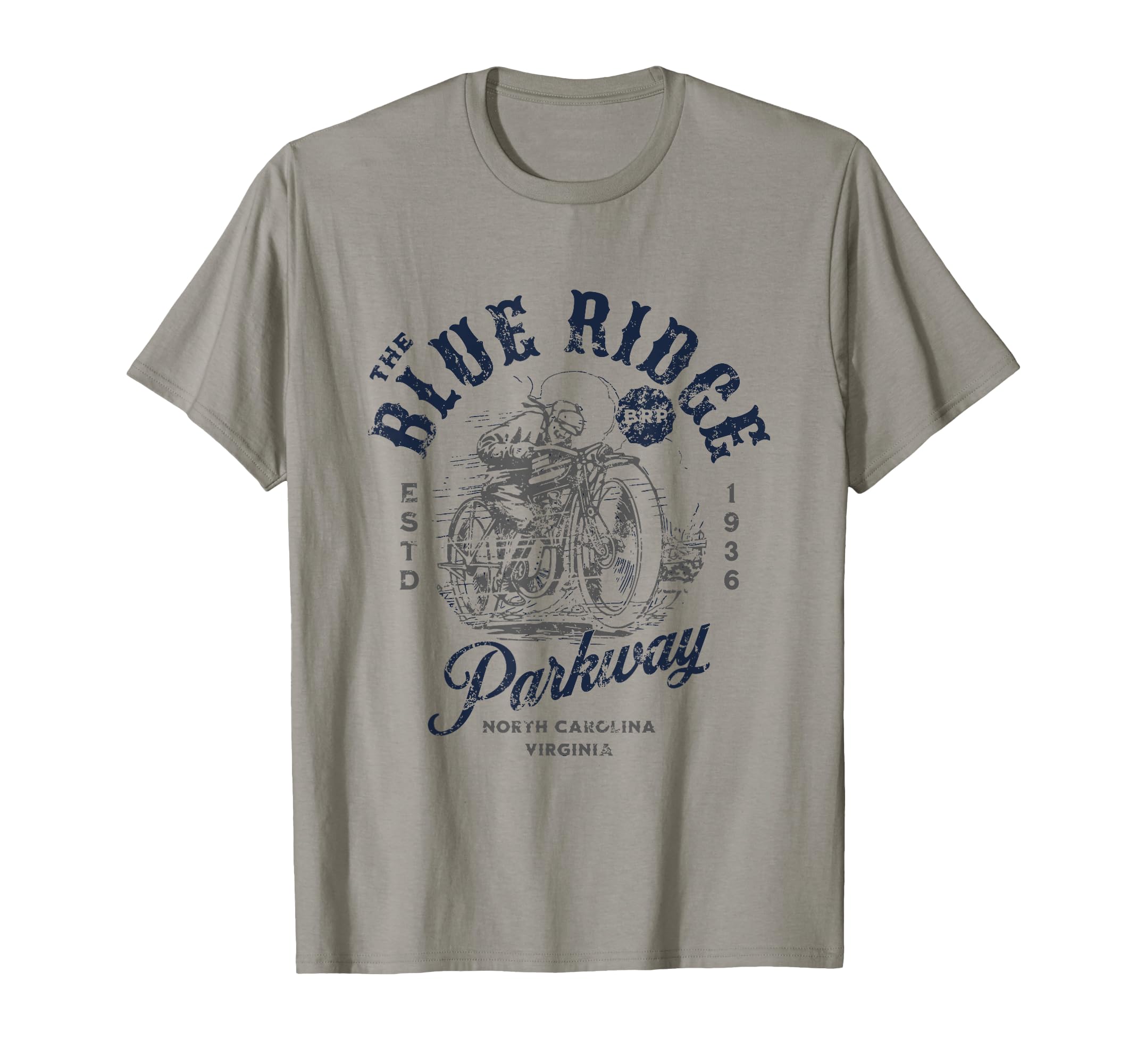 Blue Ridge Parkway Brp Motorcycle T-Shirt - Custom Art Print Unisex - T-Shirt, Sweatshirt, Hoodie