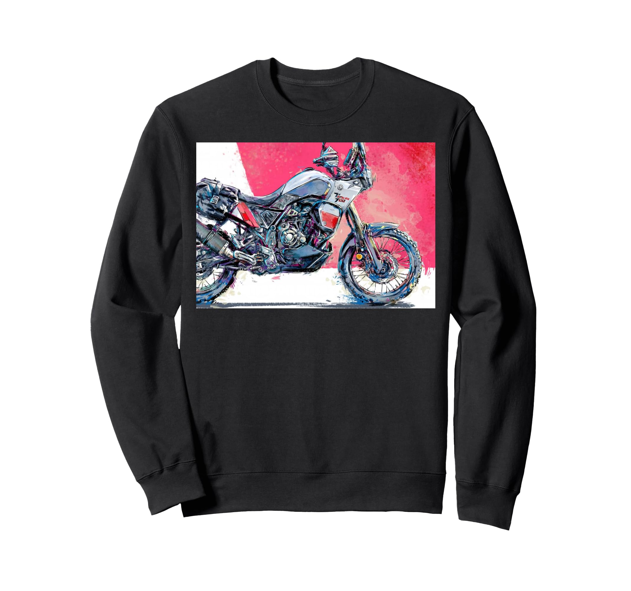 Tenere T7 Adventure Bike Enduro Sweatshirt - Custom Art Print for Adults - T-Shirt, Sweatshirt, Hoodie