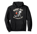 Burnt Out But Trying My Best Hoodie - Minimalist Print for Adults - T-Shirt, Sweatshirt, Hoodie