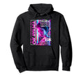 Okayama City 80S Synthwave Geisha Japan Hoodie - Unique Graphic Unisex - T-Shirt, Sweatshirt, Hoodie
