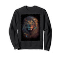 Majestic Lion Silhouette Sunset Sweatshirt - Novelty Apparel Men Women - T-Shirt, Sweatshirt, Hoodie