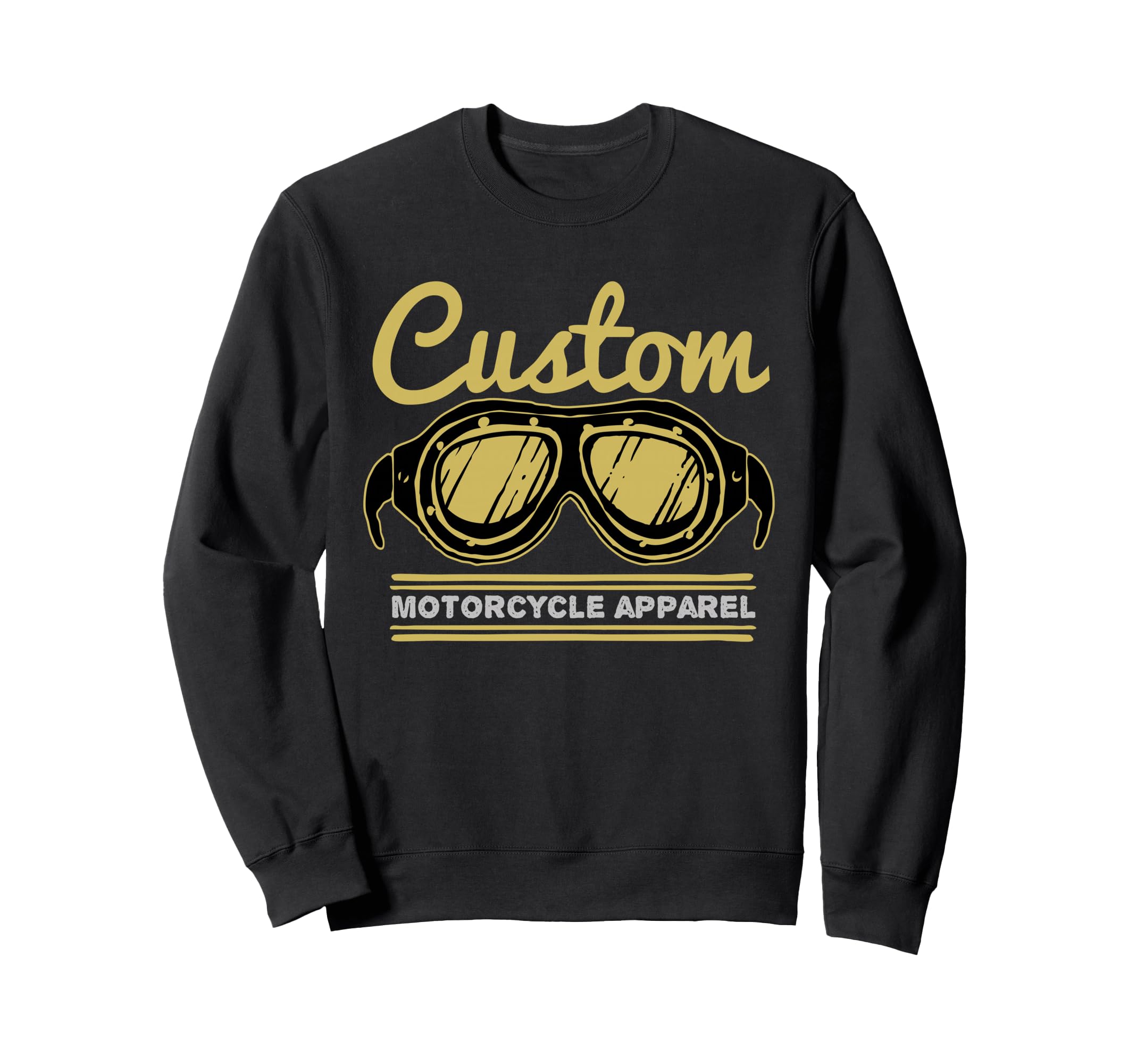 Custom Motorcycle Biker Goggles Sweatshirt - Graphic Print Unisex - T-Shirt, Sweatshirt, Hoodie