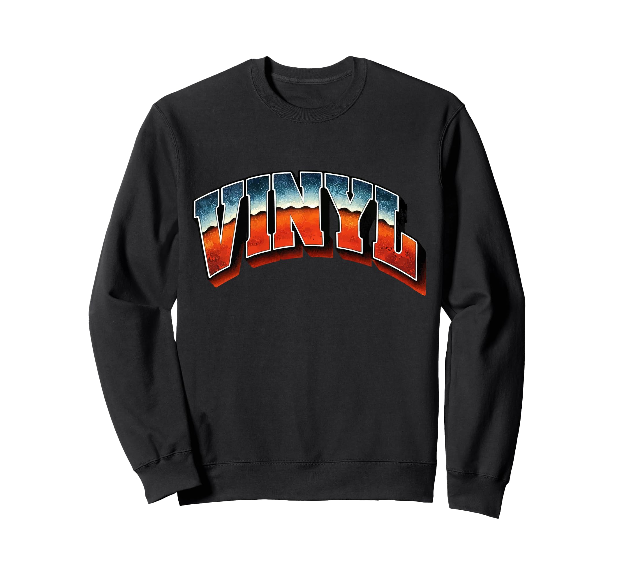 Vinyl Music Record Player Sweatshirt - Custom Art Print Men Women - T-Shirt, Sweatshirt, Hoodie