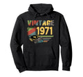 1971 Birthday Record Player Lover Vinyl Hoodie - Unique Graphic Men Women - T-Shirt, Sweatshirt, Hoodie