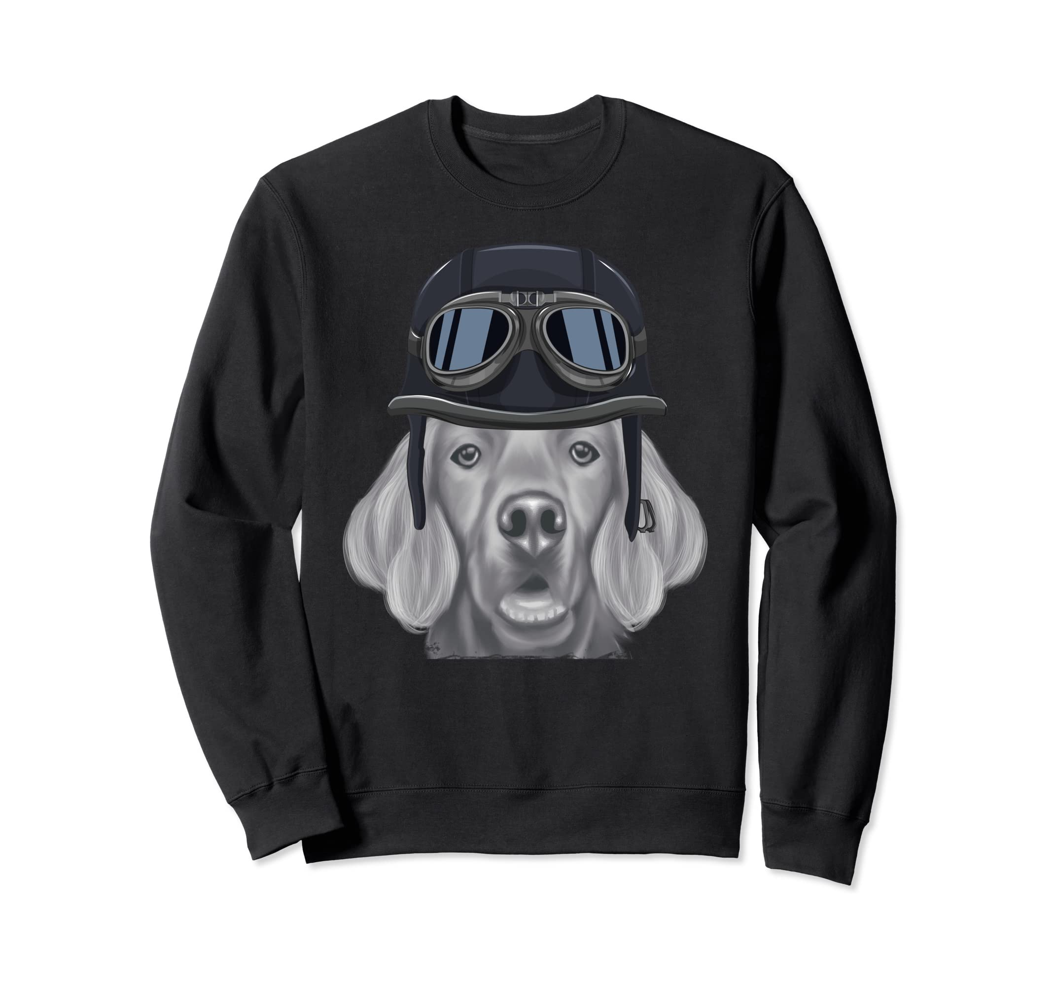 Irish Setter Wearing Motorcycle Sweatshirt - Minimalist Print Men Women - T-Shirt, Sweatshirt, Hoodie