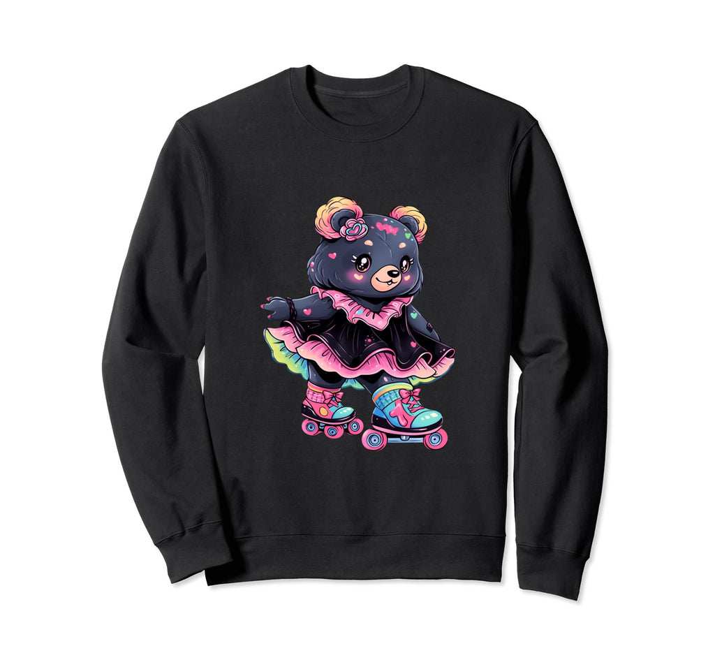 Roller Skating Funny Bear Skater Sweatshirt - Trendy Graphic for Adults - T-Shirt, Sweatshirt, Hoodie