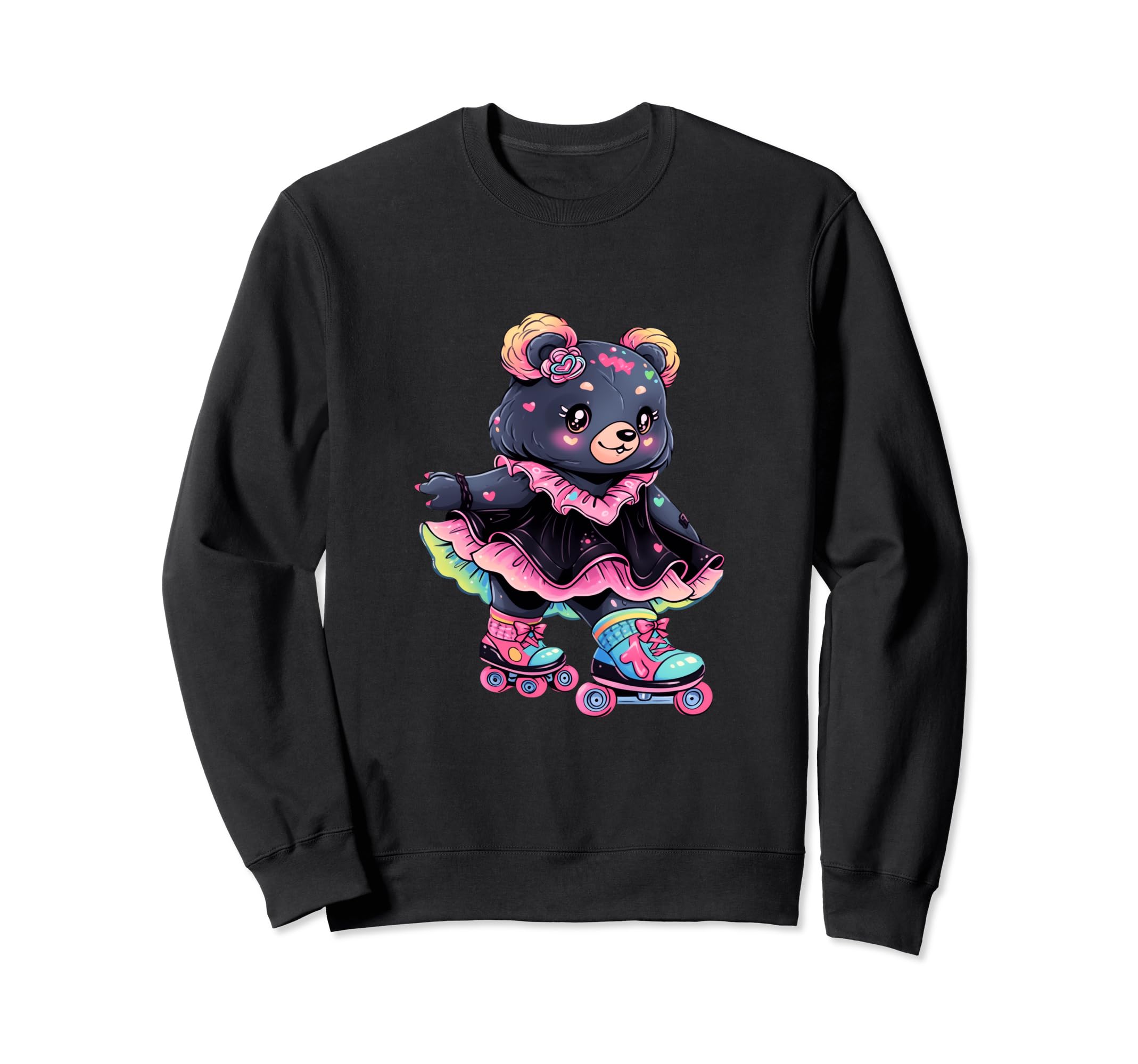 Roller Skating Funny Bear Skater Sweatshirt - Trendy Graphic for Adults - T-Shirt, Sweatshirt, Hoodie
