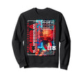 Chiba City 80S Synthwave Lampion Sweatshirt - Graphic Print for Adults - T-Shirt, Sweatshirt, Hoodie