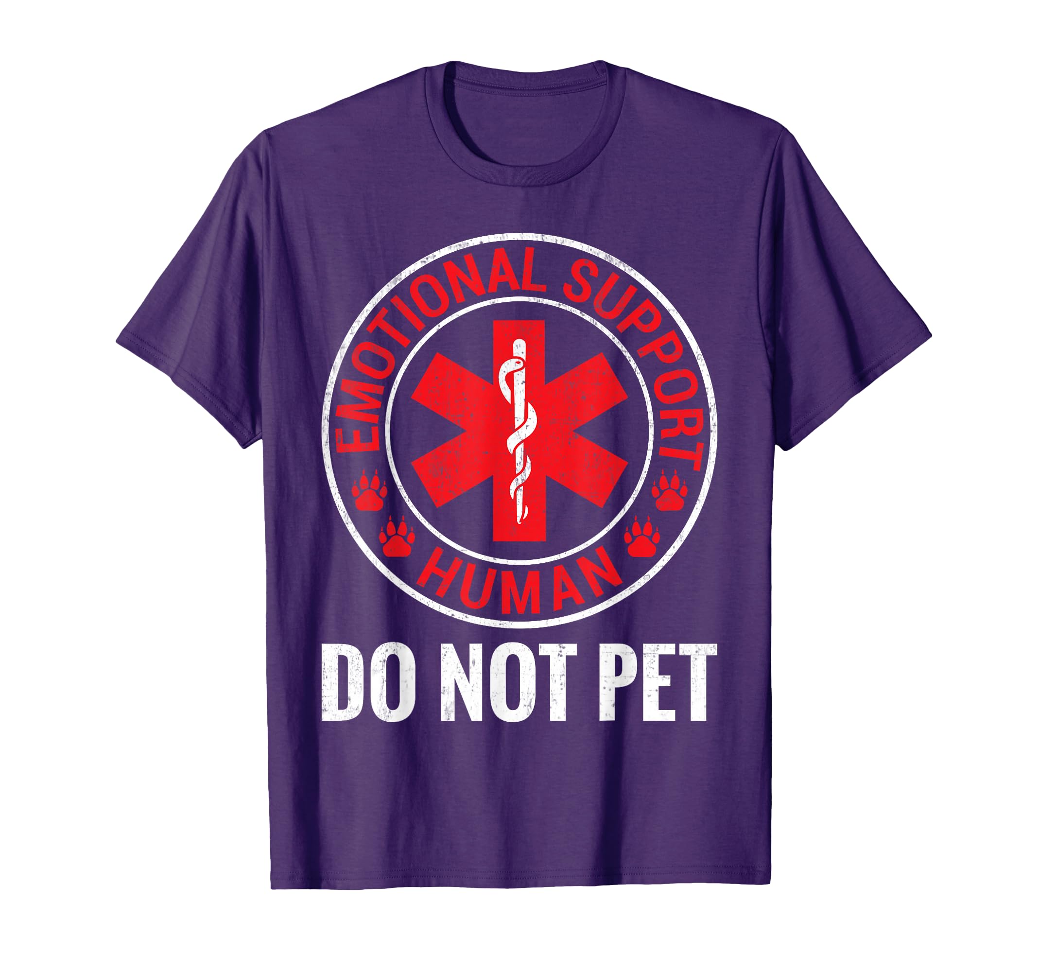Emotional Support Human Do Not Pet T-Shirt - Trendy Graphic for Adults - T-Shirt, Sweatshirt, Hoodie